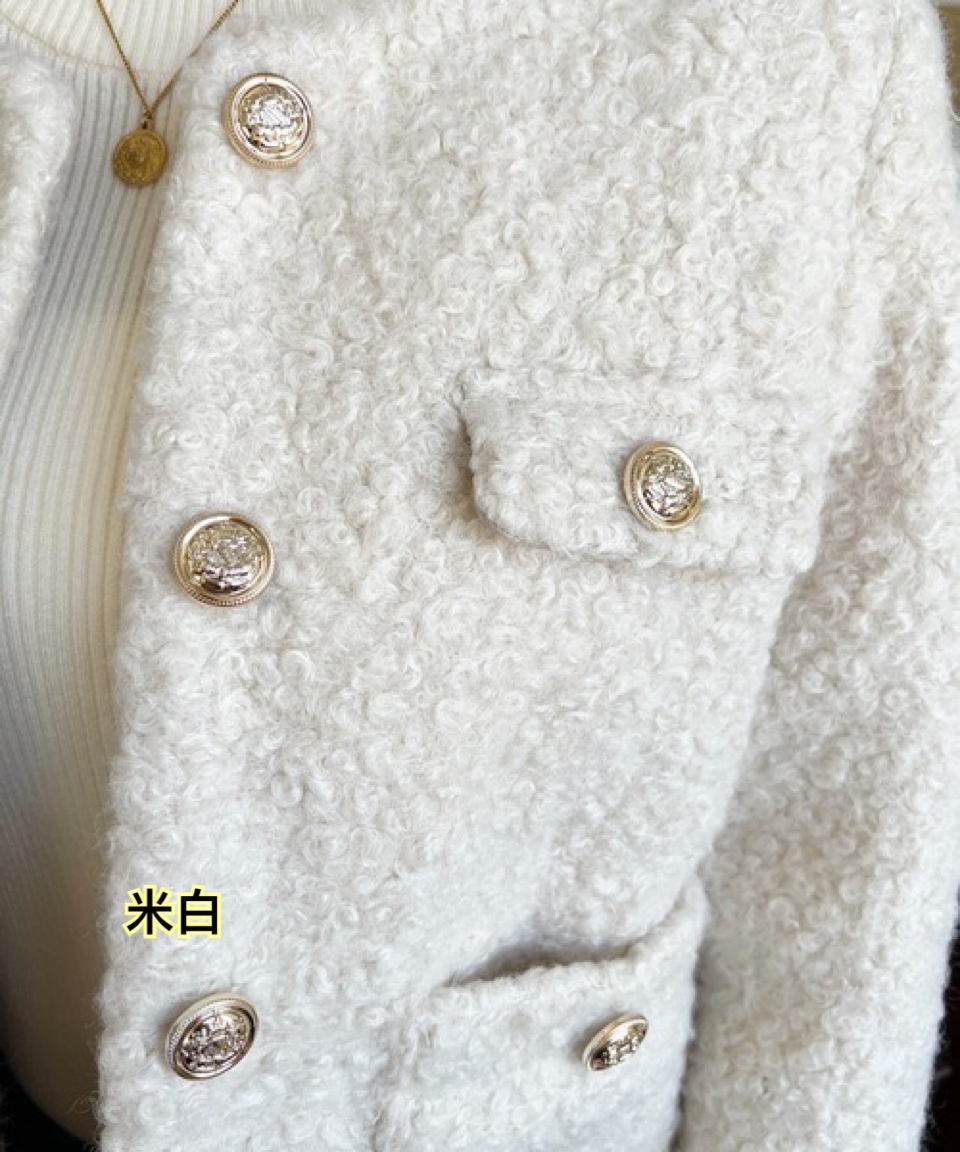 260204 日系女裝moments 金色小香風外套/3 色