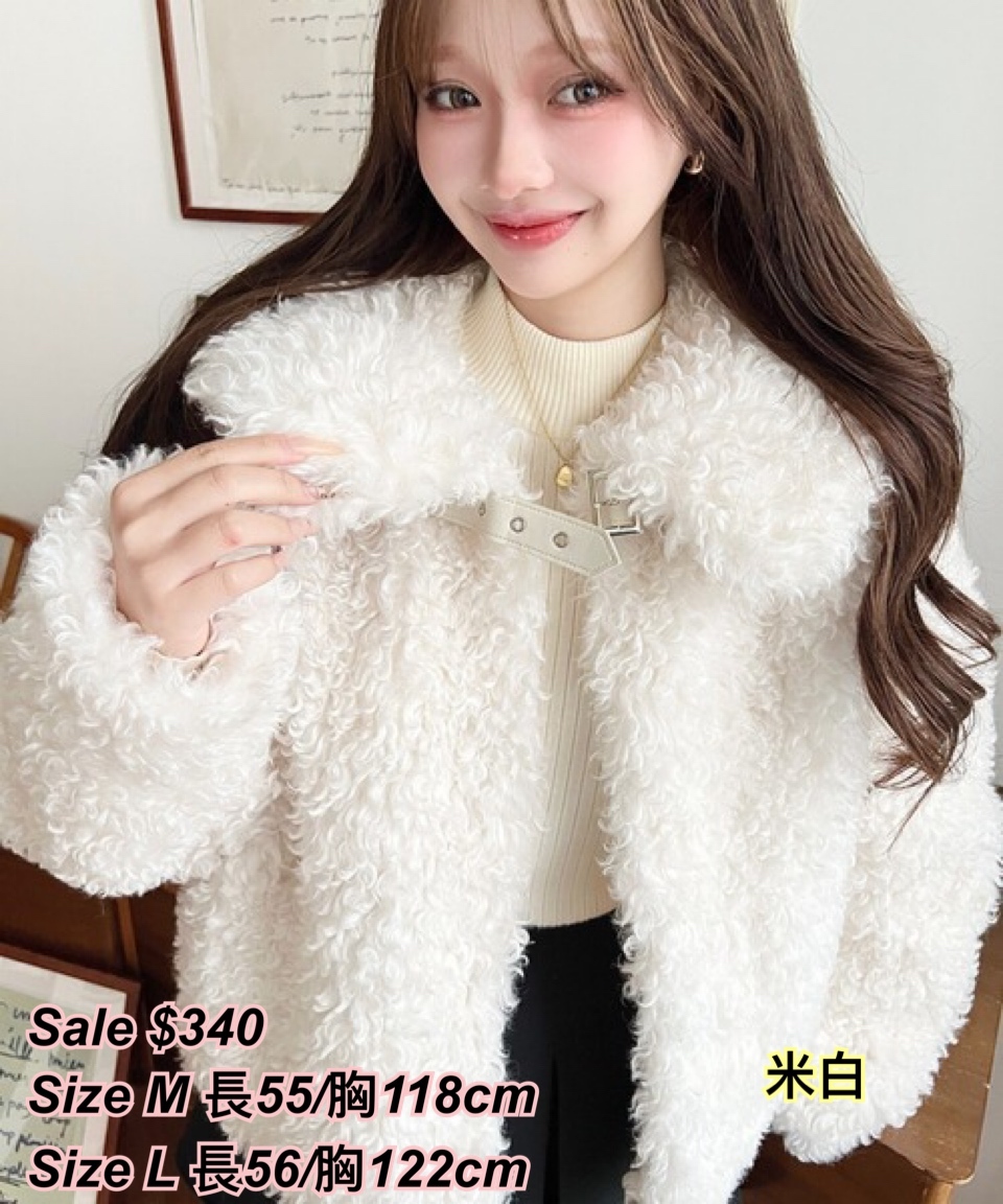 260204 日系女裝moments 毛毛褸/3 色