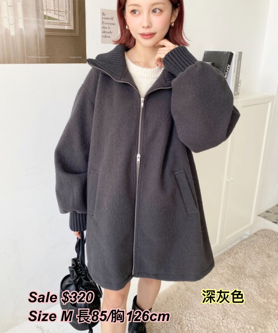 260204 日系女裝moments 娃娃型大褸/3 色