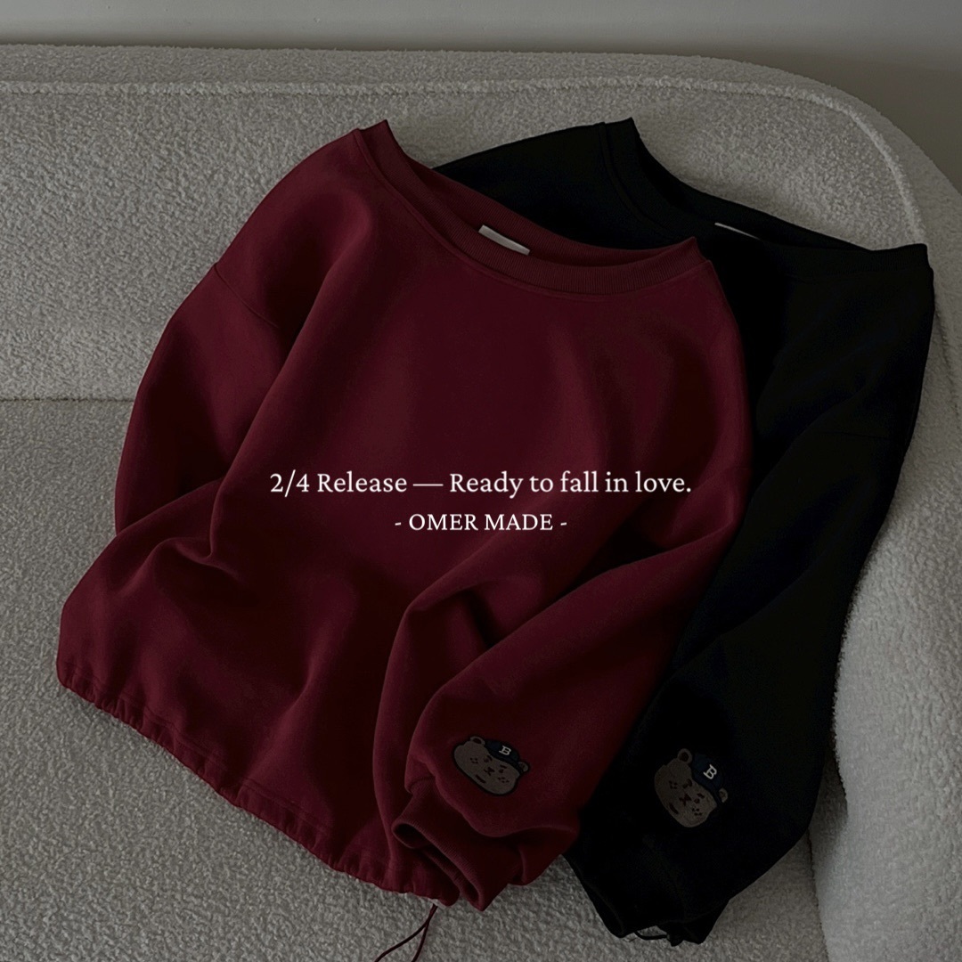 【 包色組合區 】 美式鬆弛慵懶斜肩衛衣