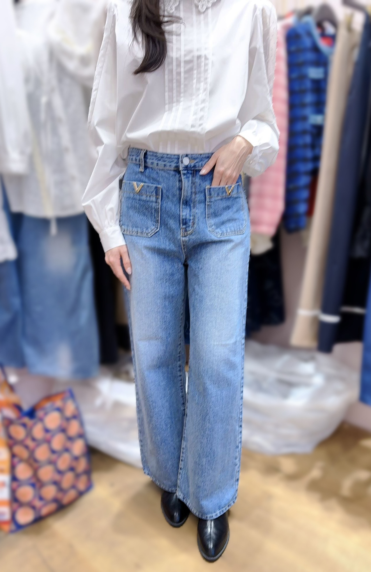 OT138 S:腰 28HIP37 長 39.5M:腰 29hip 38長 39.5L:腰 30HIP39 長 39.5 $489 (一口價)