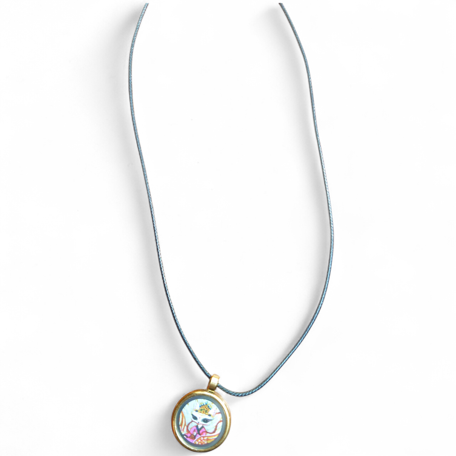 A7 西藏唐卡 九尾狐吊牌 (可經師傅開光)