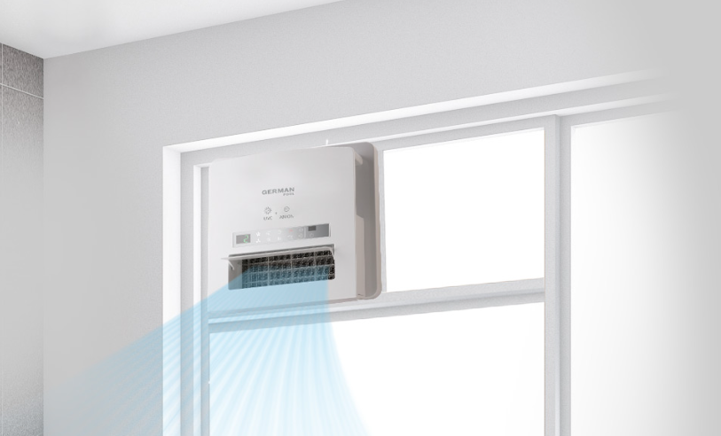 德國寶UVC多功能浴室乾衣暖風機窗口式安裝於浴室實景