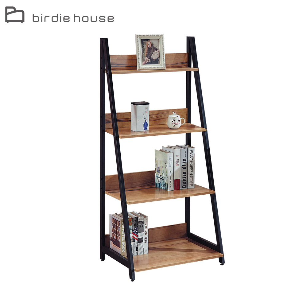 柏蒂家居-戈登工業風2.1尺四層書架/收納置物架