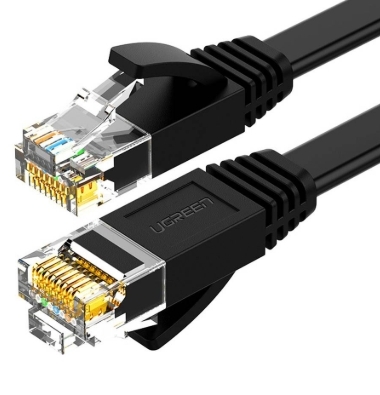 Ugreen Cat6 UTP Ethernet Round Cable 0.5/1/2/3/5/8/10/15/20/25米 - 黑色_NW102
