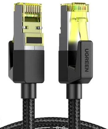 Ugreen Cat7 萬兆網路棉網編織款0.5/1/1.5/2/3/5米_NW150