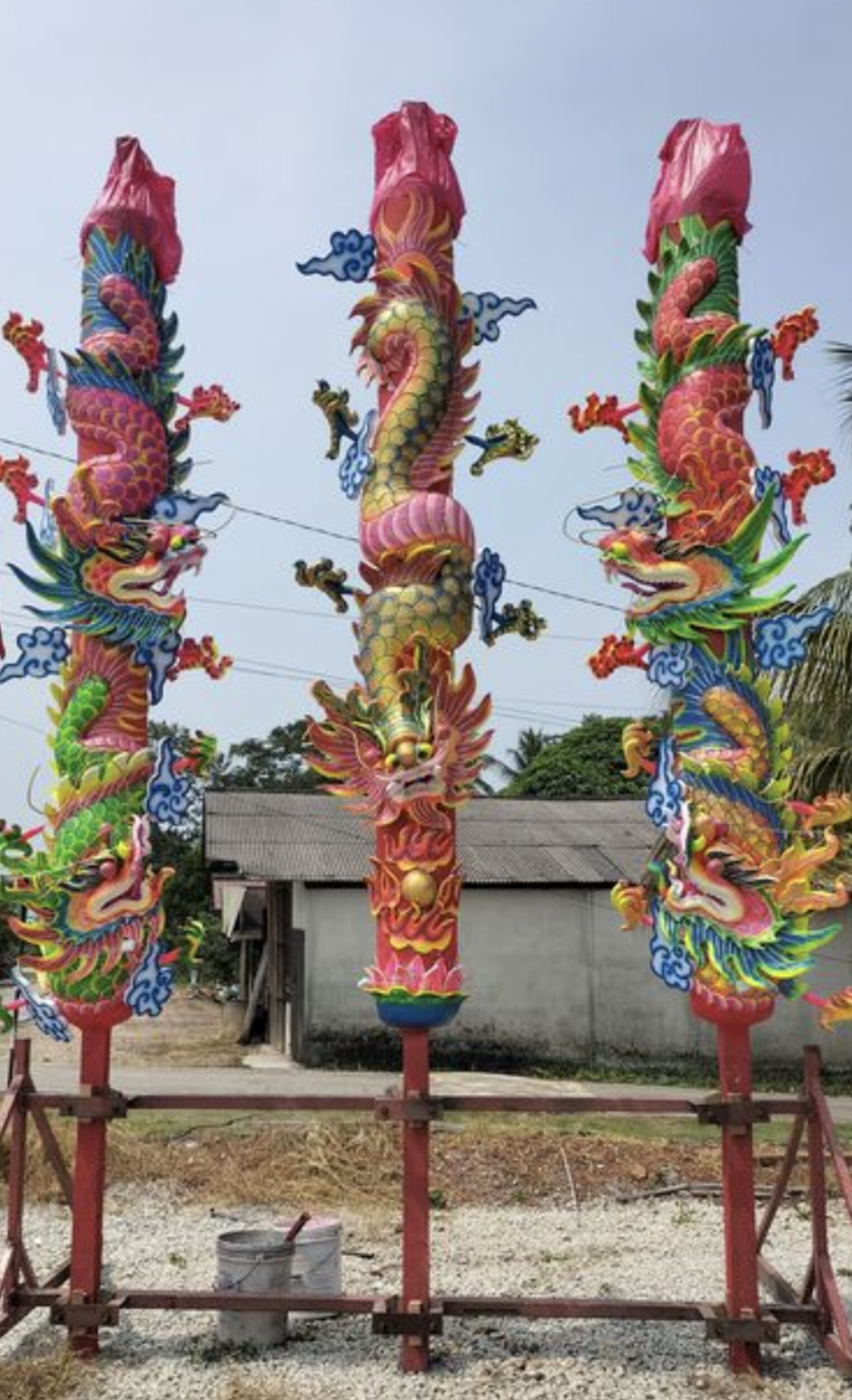 A33 大聖廟年初一裝頭炷龍香 一年一度主持做法事敲鐘 送點燈1對, 化寶1份