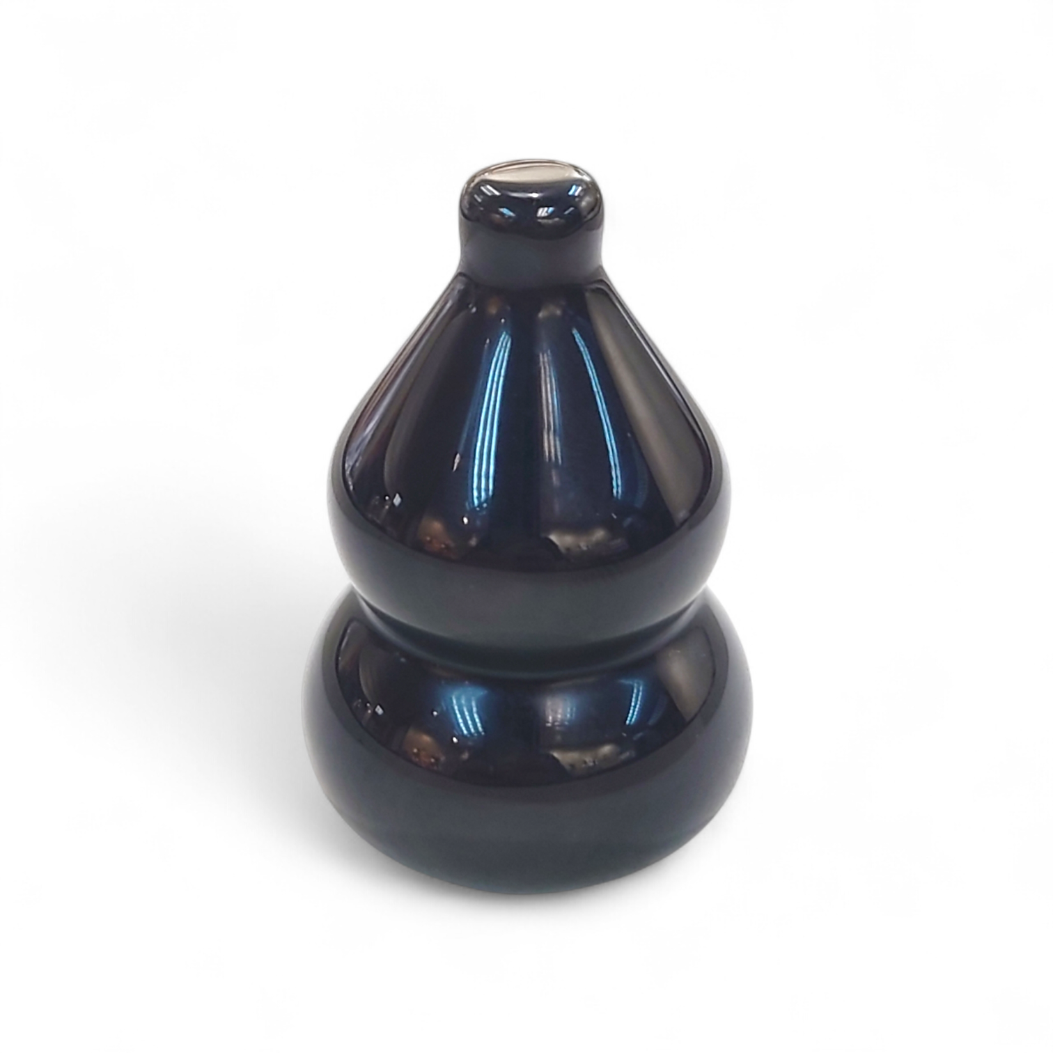 A35 黑曜石葫蘆小擺件 (經師傅開光)