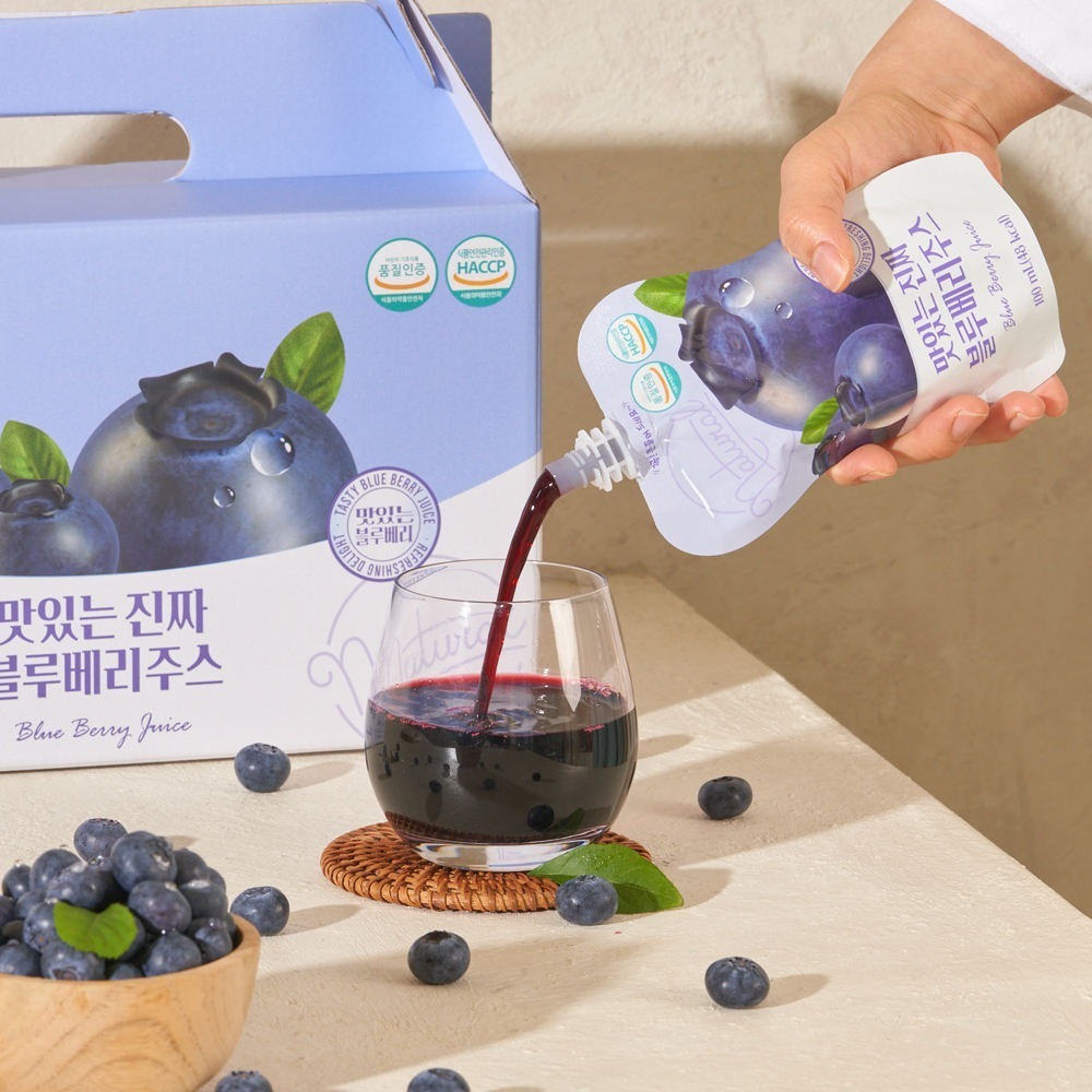 DA55 Organic 100% Blueberry Juice (100ml*20 packs)
