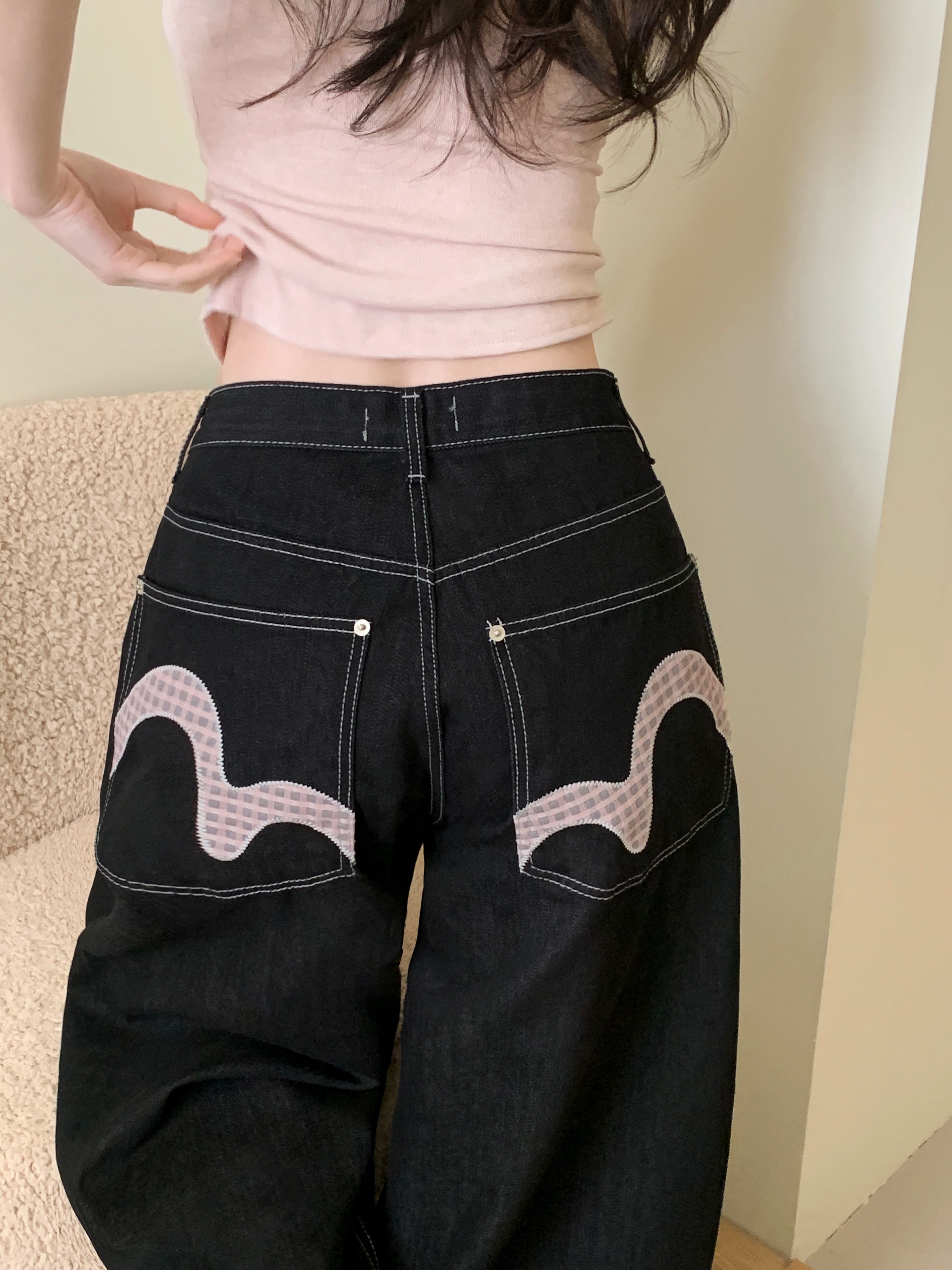 春季預訂｜Dive Raw 寬版牛仔長褲