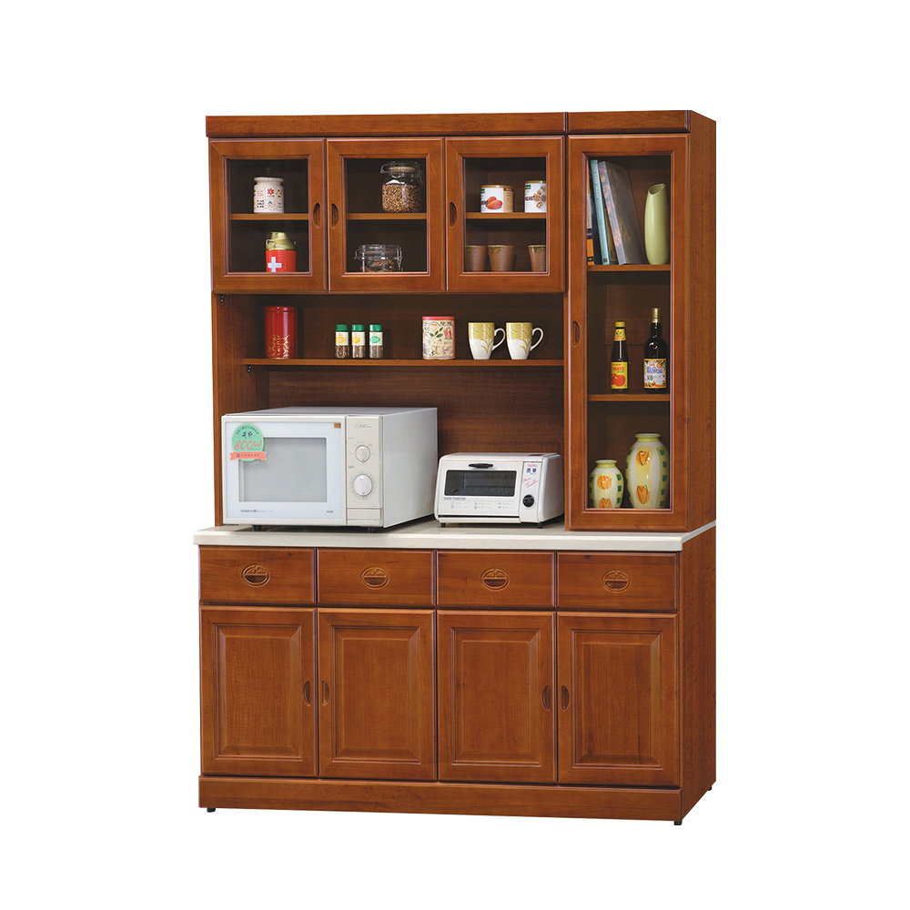 柏蒂家居-艾莉雅5.3尺石面餐櫃組(全組)