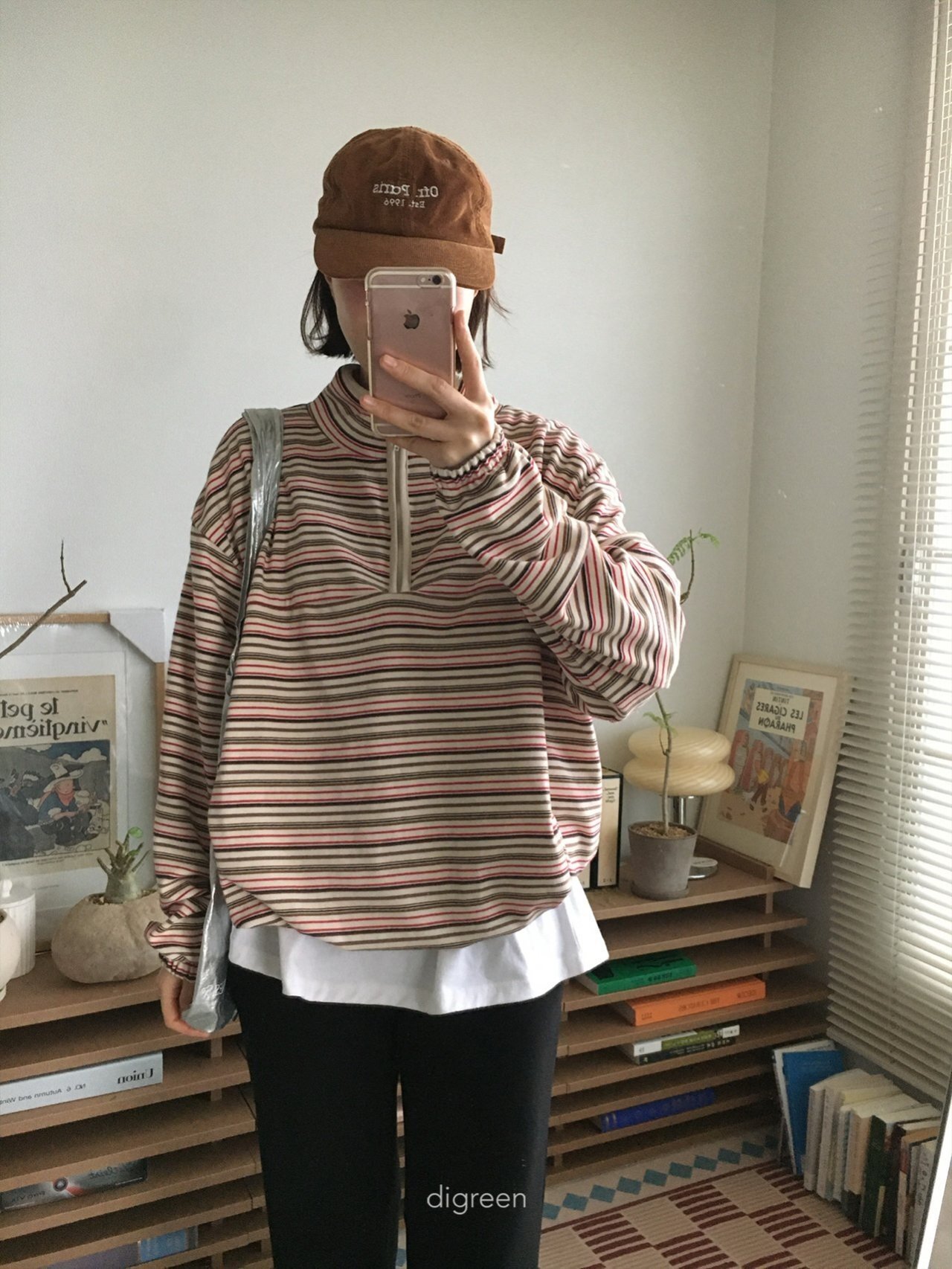 Rolly 半拉鍊上衣/Mom