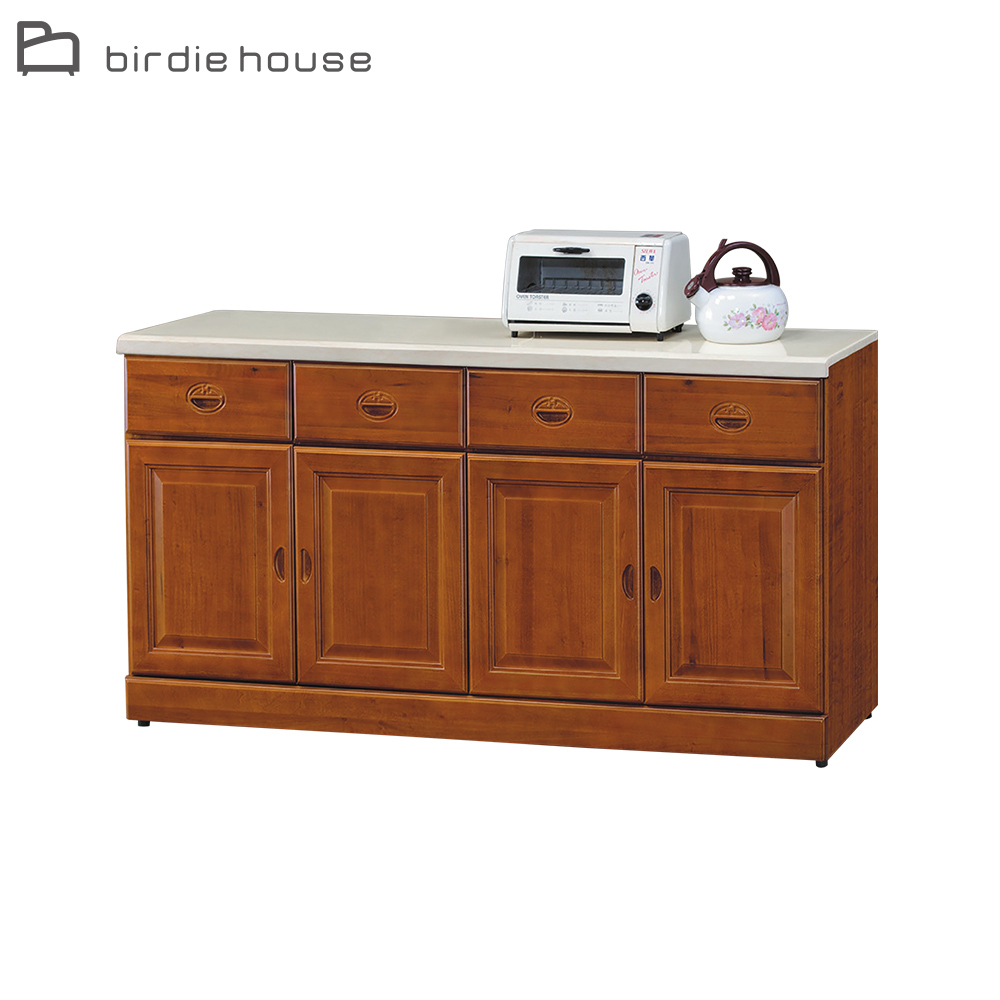 柏蒂家居-艾莉雅5.3尺四門四抽石面餐櫃