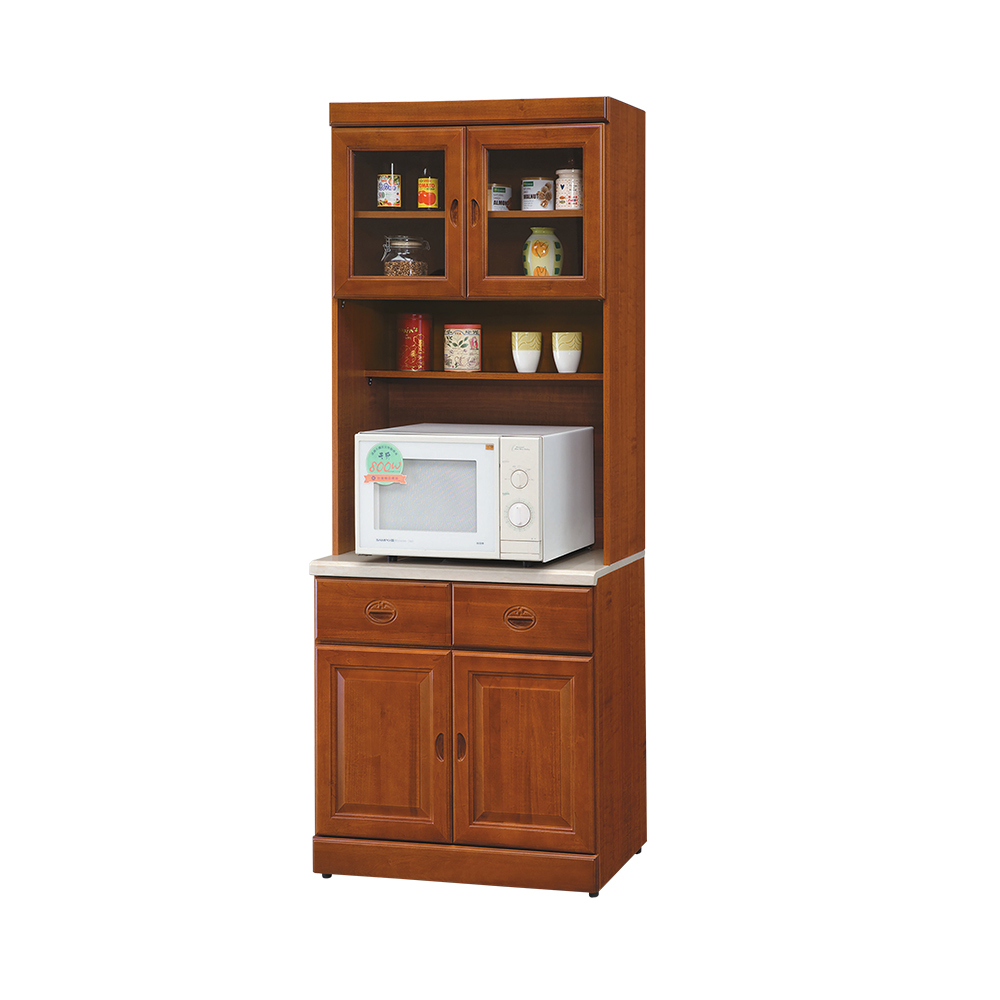 柏蒂家居-艾莉雅2.7尺石面餐櫃組(全組)