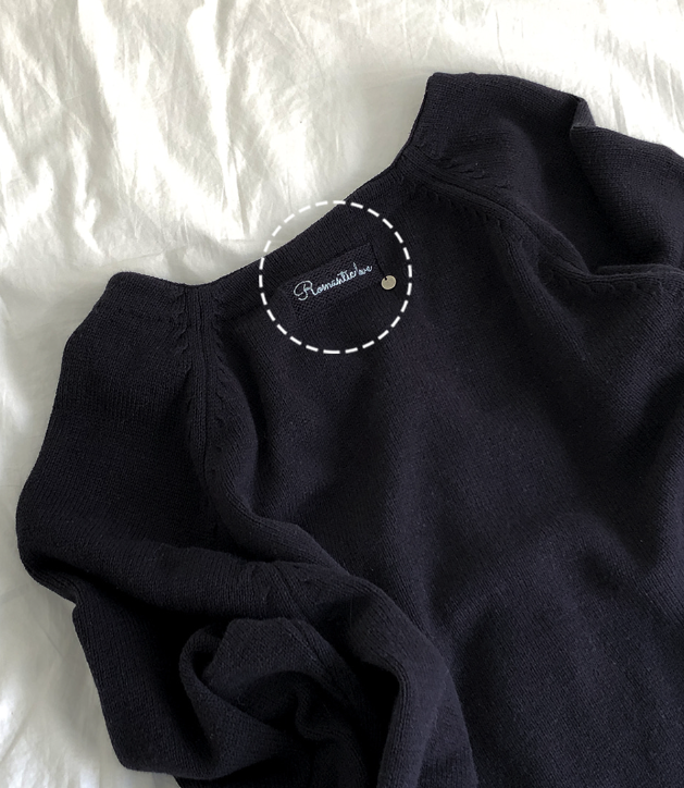 春季預訂｜字母吊墜棉質V領針織開襟衫