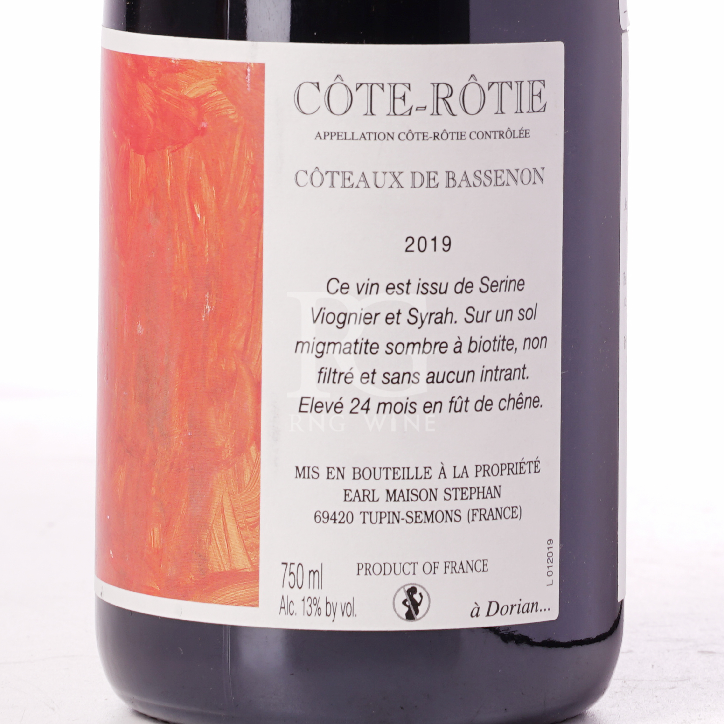 Maison Stephan Cote Rotie Coteaux de Bassenon 2019