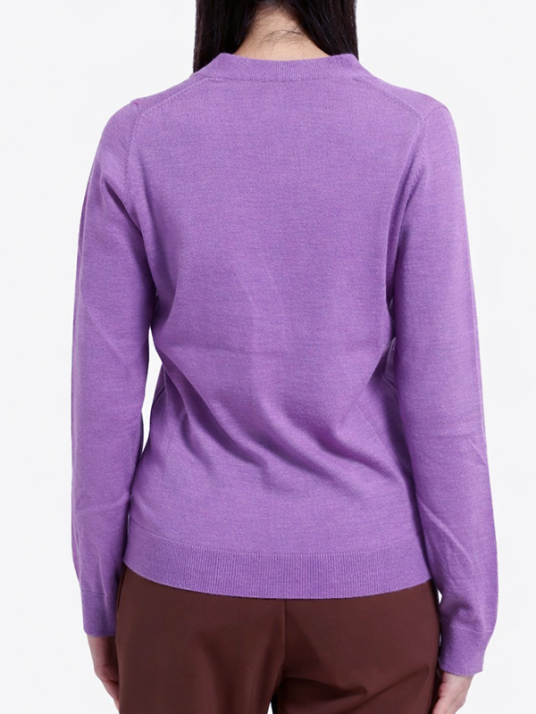 N°21  針織排釦外套(紫)