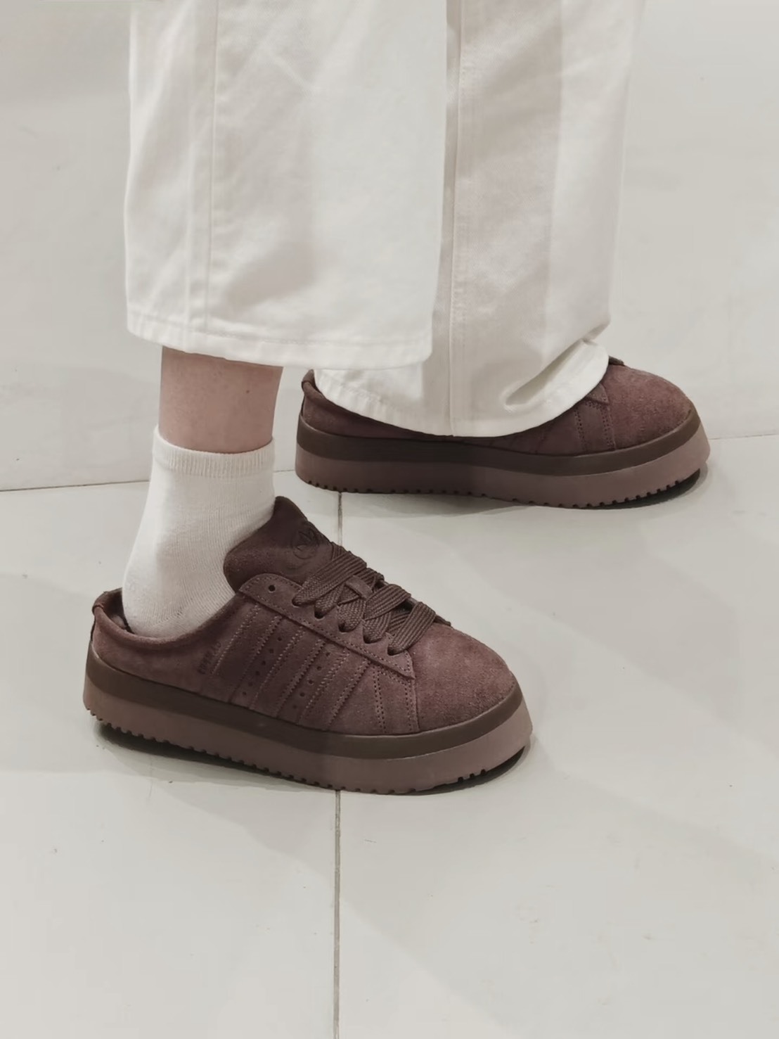 <絨絨冬日🧶>adidas originals campus 00s 絨毛厚底 穆勒鞋