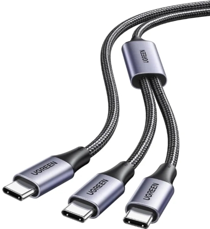 Ugreen  二合一 USB-C 100W 充電線 - 1.5米_US561-35087
