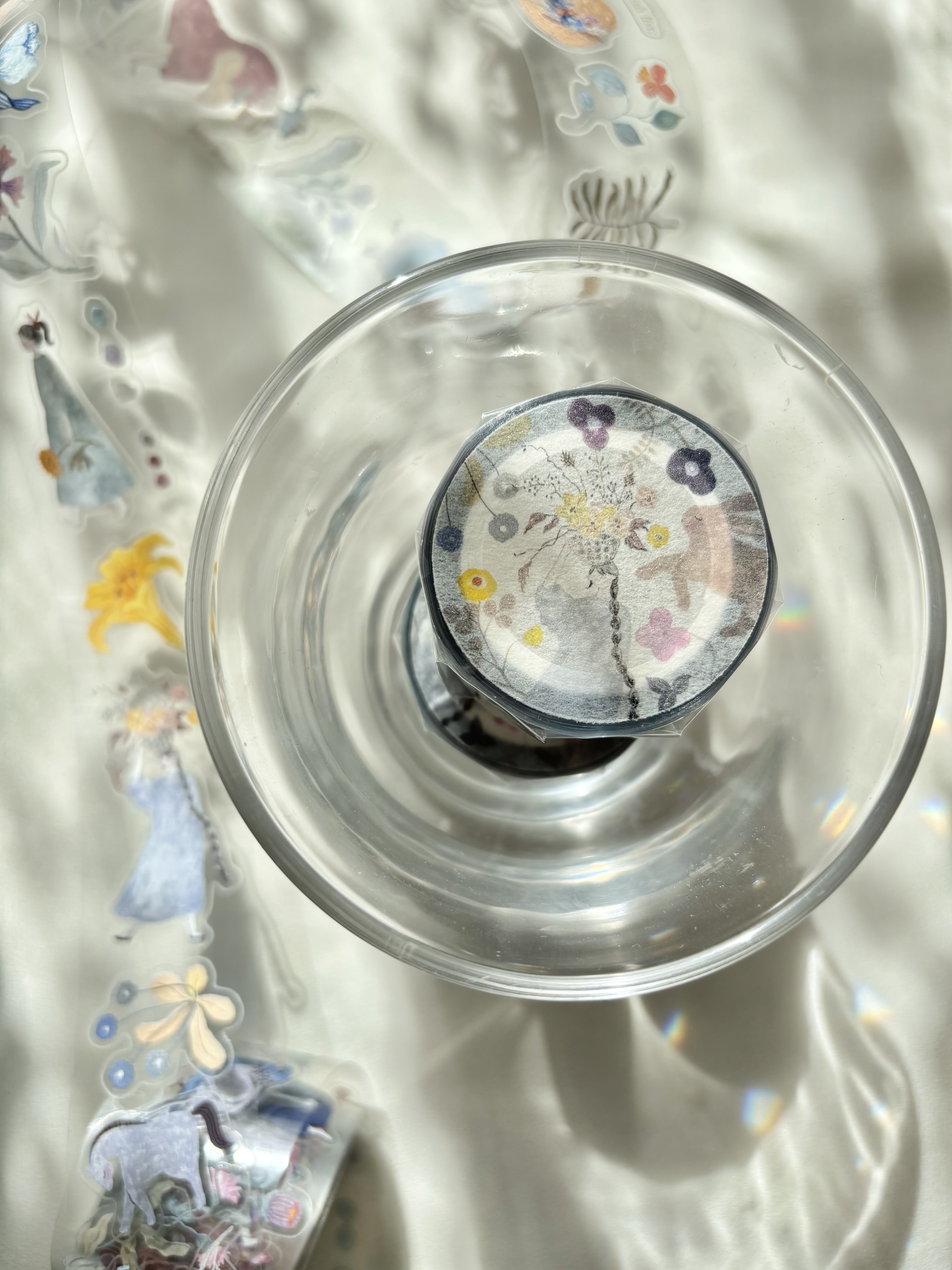 Pion．有花 3cm亮面PET膠帶 <整捲/分裝>