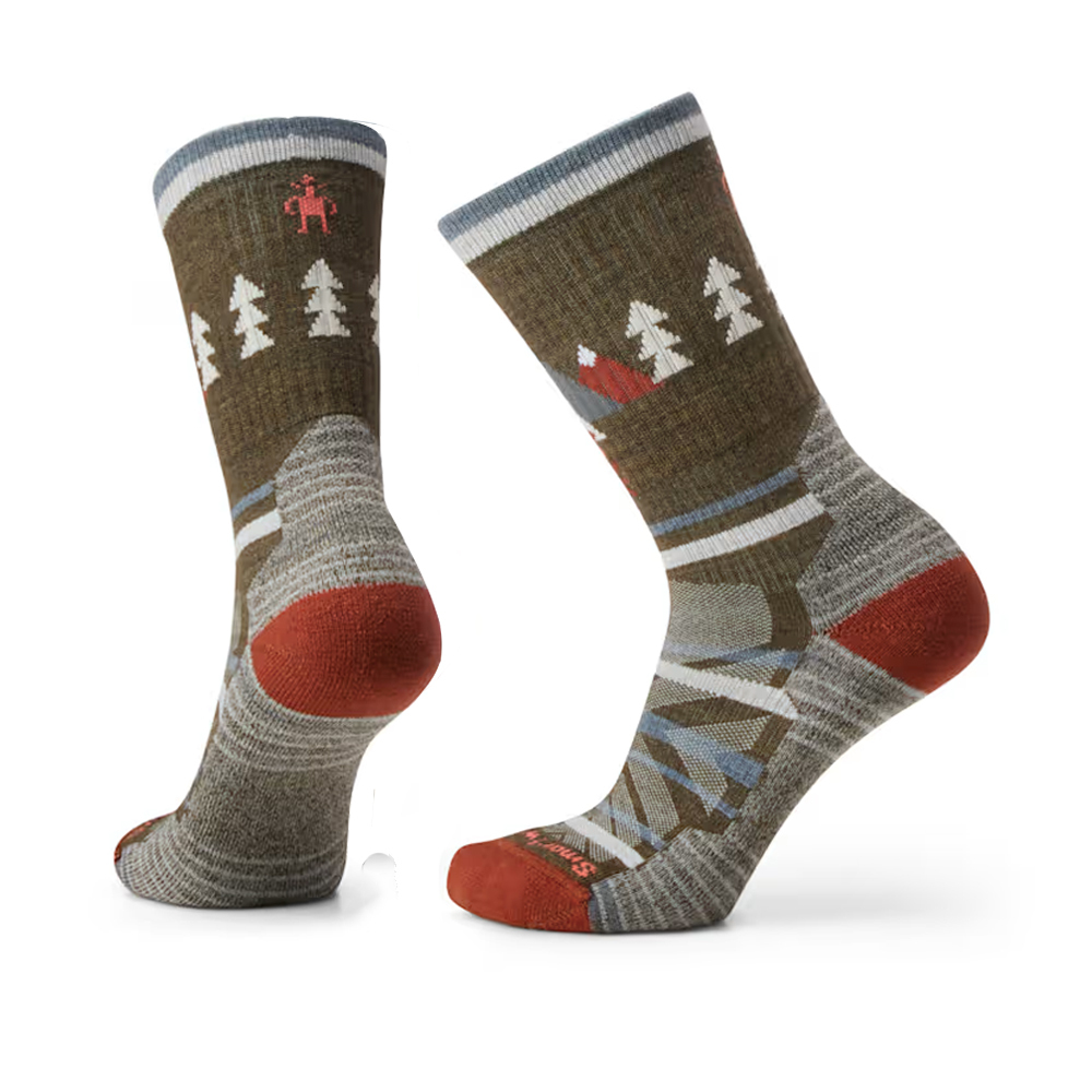 【Smartwool】女機能戶外全輕量減震星空印花中長襪 軍風橄綠 / SW001584