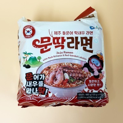 DA52 [1+1] Jeju Rock Octopus & Shrimp Ramen (1pack/4 Servings)