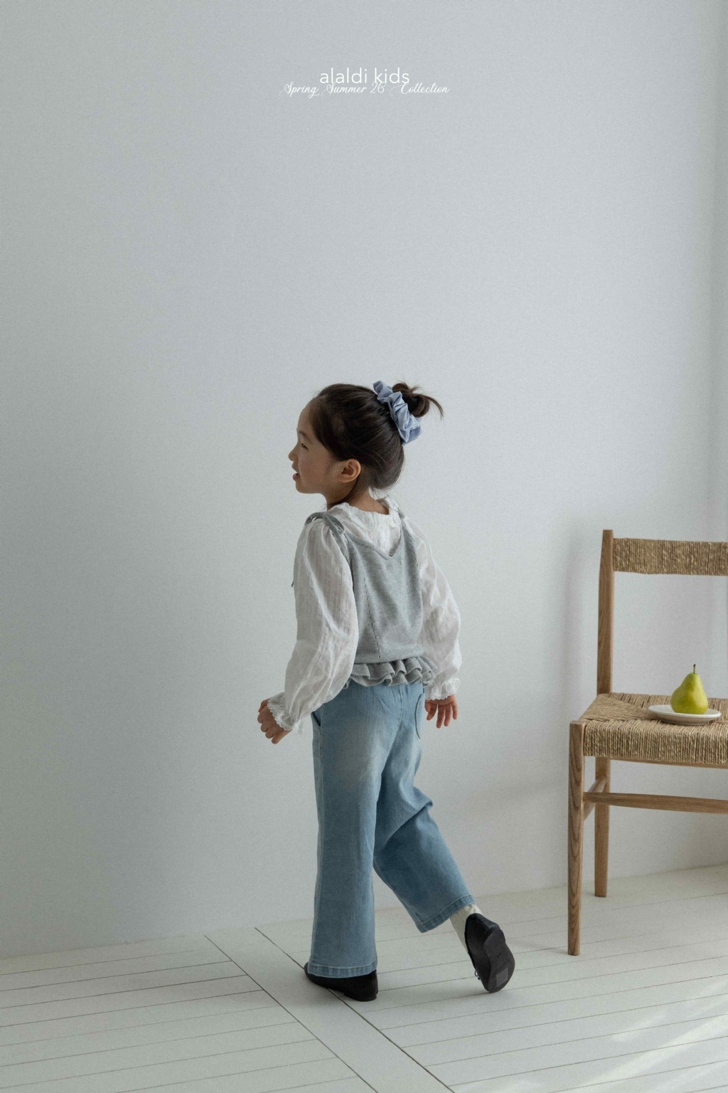 正韓春Aladin 愛心補丁牛仔褲