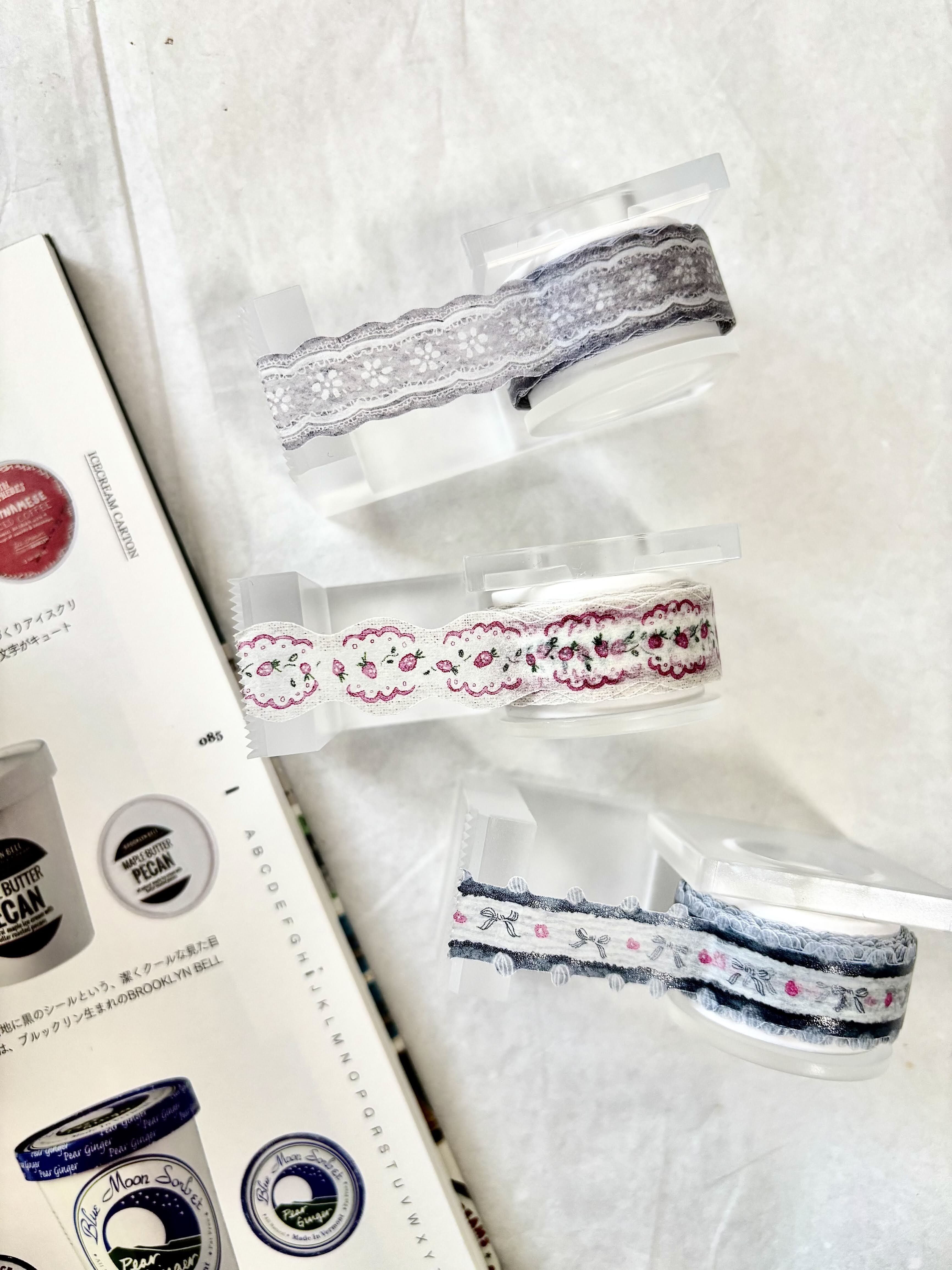 Pion．花灰/草莓/流蘇 1.5cm造型和紙膠帶 共三款