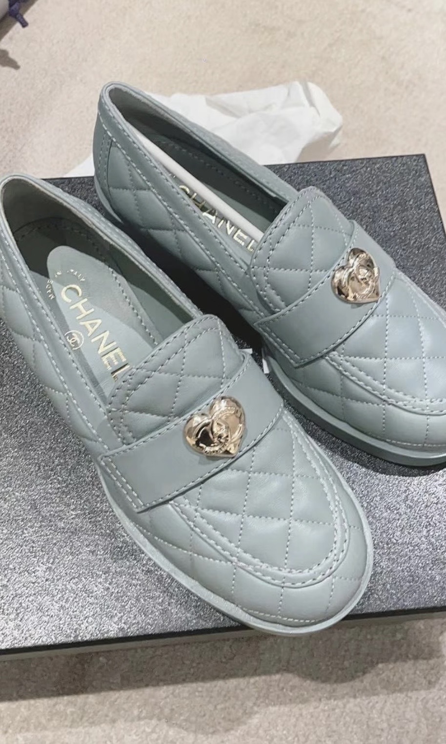 Chanel 23C愛心樂福鞋