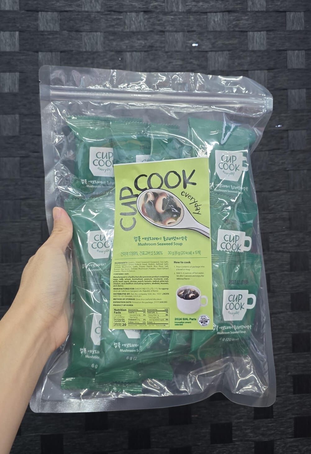 DA77 Dried Mushroom Seaweed Soup (6g*15 packs)