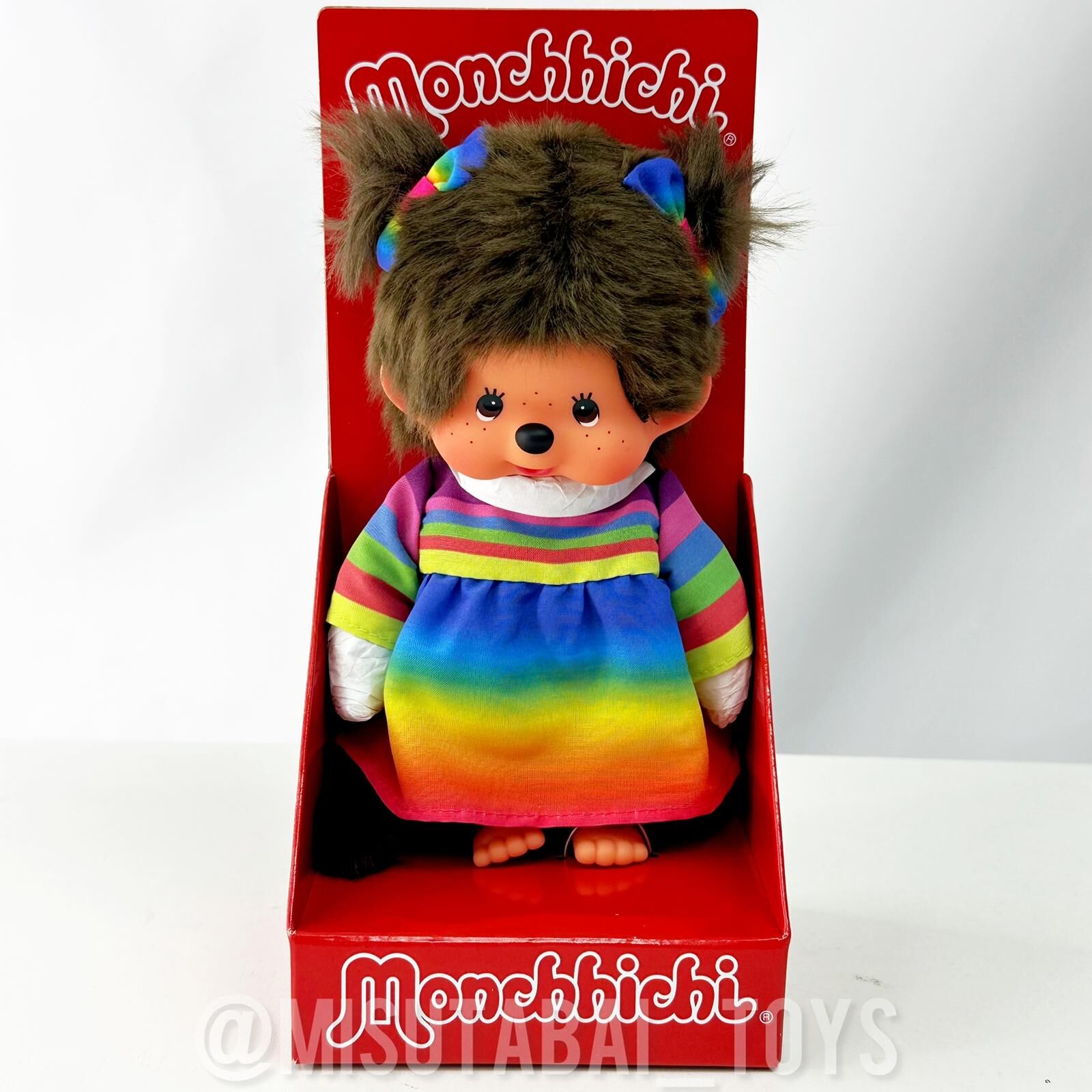 20cm) Monchhichi Rainbow Dress Girl