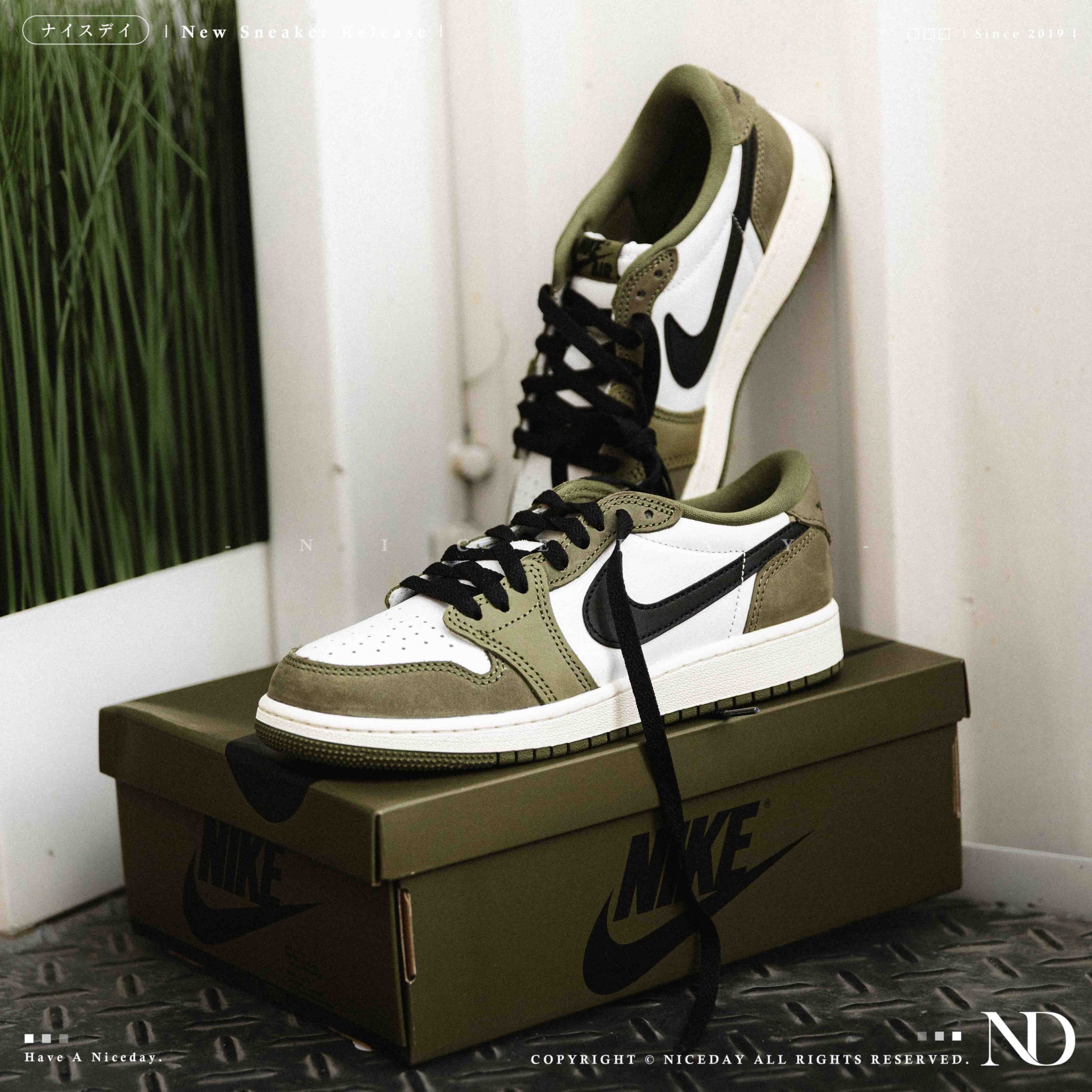 NICEDAY 代購 Air Jordan 1 OG 橄欖綠 反轉 平替 綠 黑綠 軍綠 HQ6998-200