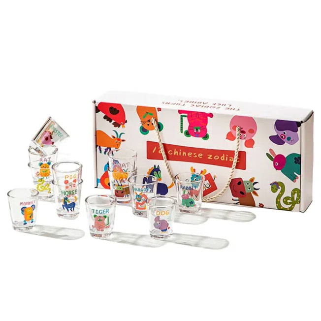 十二生肖玻璃酒杯禮盒 預購