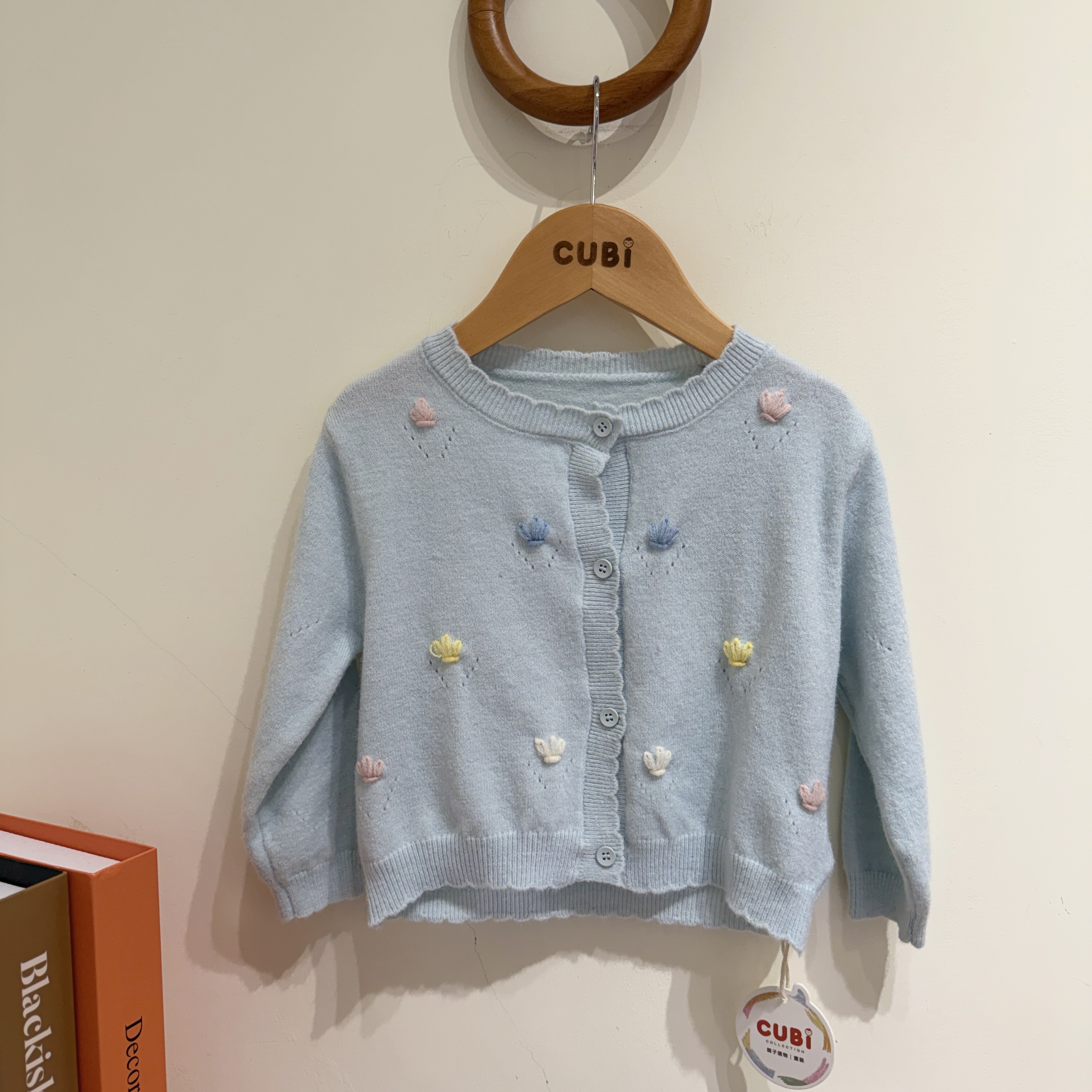 26春 藍色春感針織外套