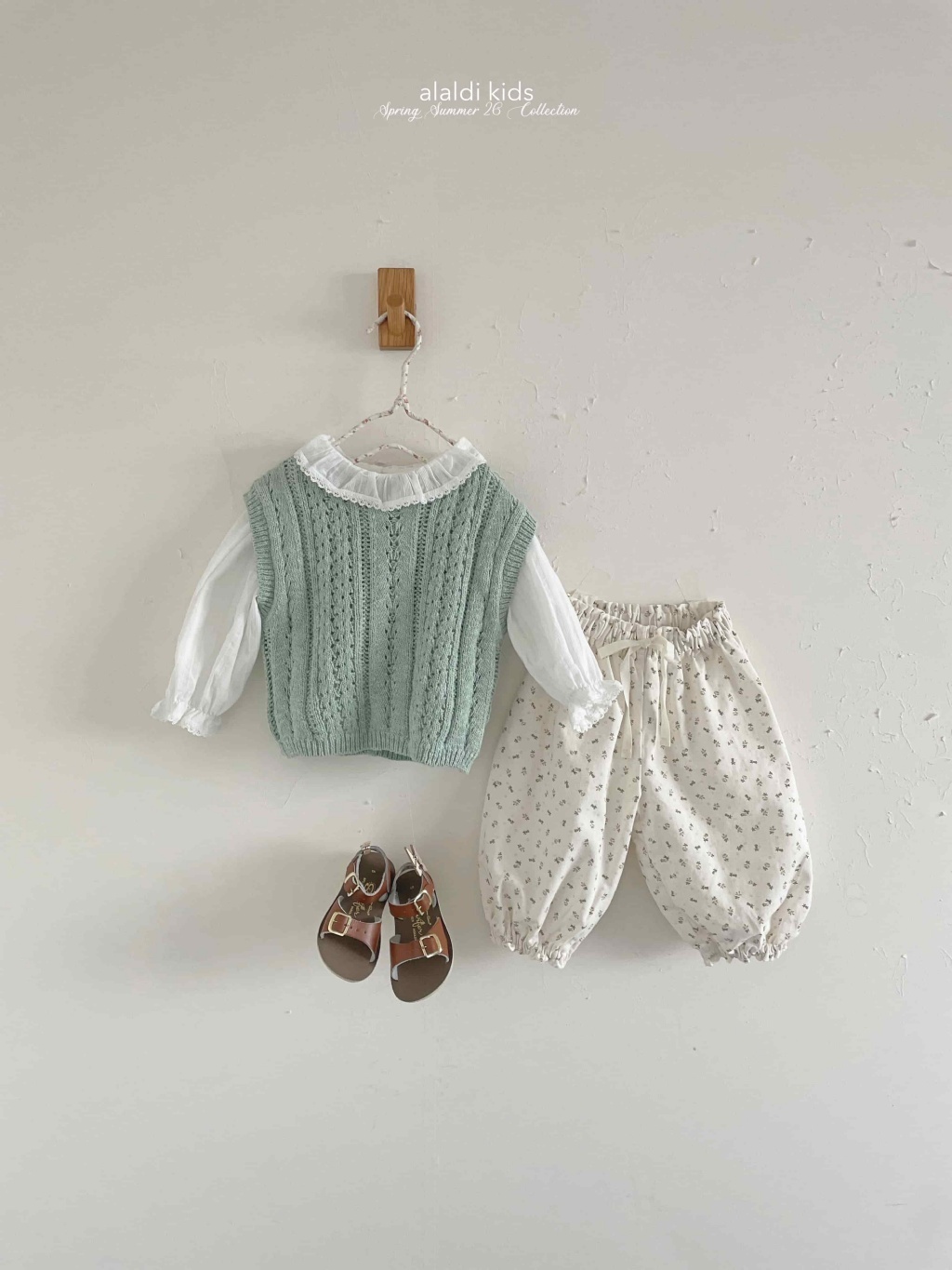 正韓春Aladin 兩色碎花花苞褲