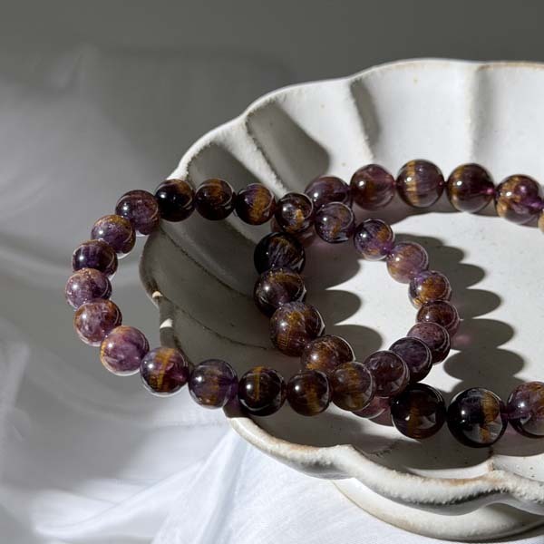 金腰帶紫鈦晶手鍊