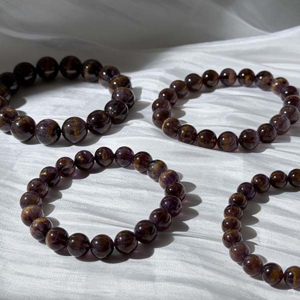 金腰帶紫鈦晶手鍊