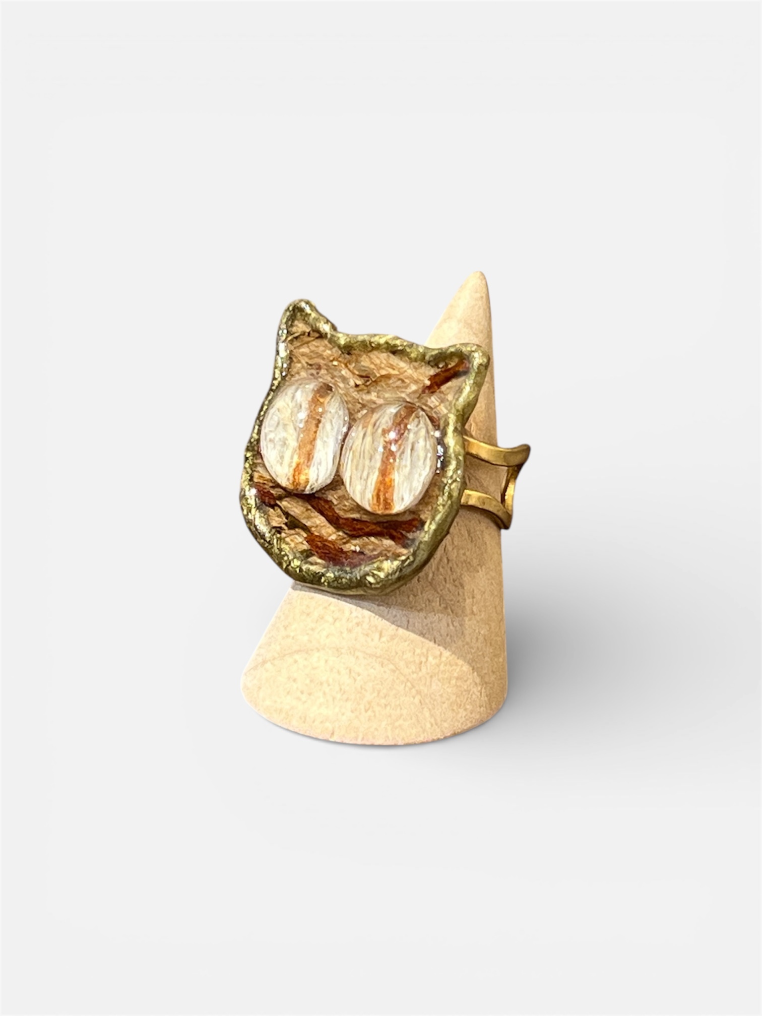 The Lovely Ring｜構樹皮戒指－貓咪系列