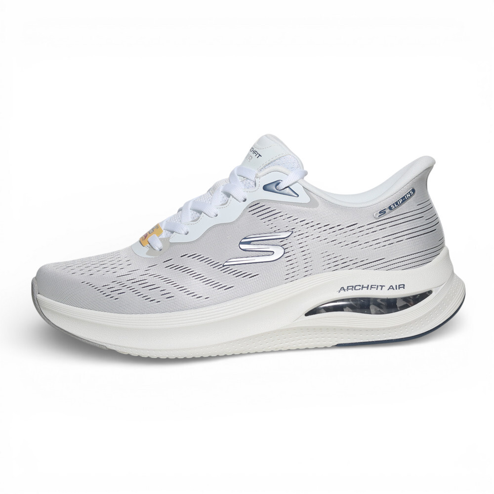 SKECHERS 休閒鞋 ARCH FIT 白灰 足弓 瞬穿 氣墊 男 233321WNV