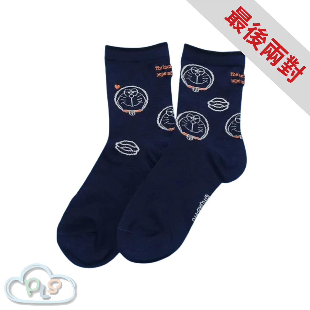現貨 襪子 NY 海軍藍色25-27cm  I’m Doraemon Flowering #72040