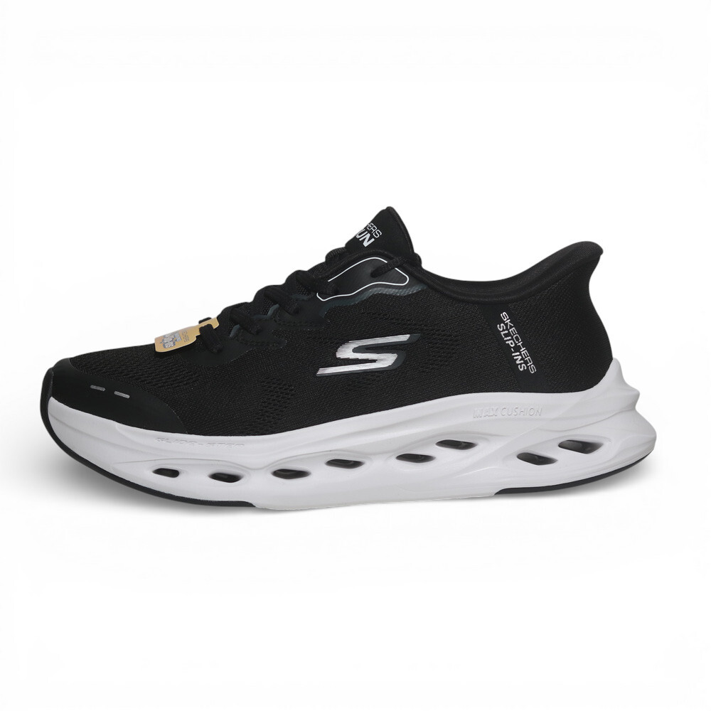SKECHERS 慢跑鞋 MAX CUSHIONING 黑白 瞬穿 避震 男 220420BKW