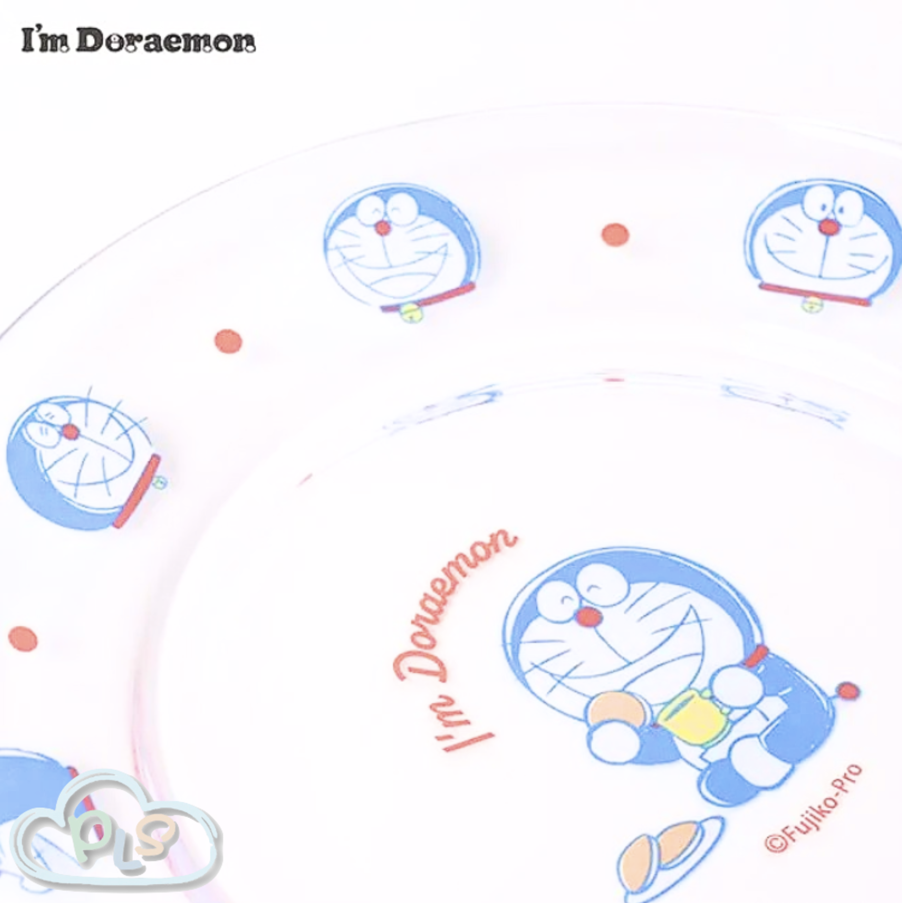 現貨 透明玻璃盤 19cm I’m Doraemon Flowering #72044