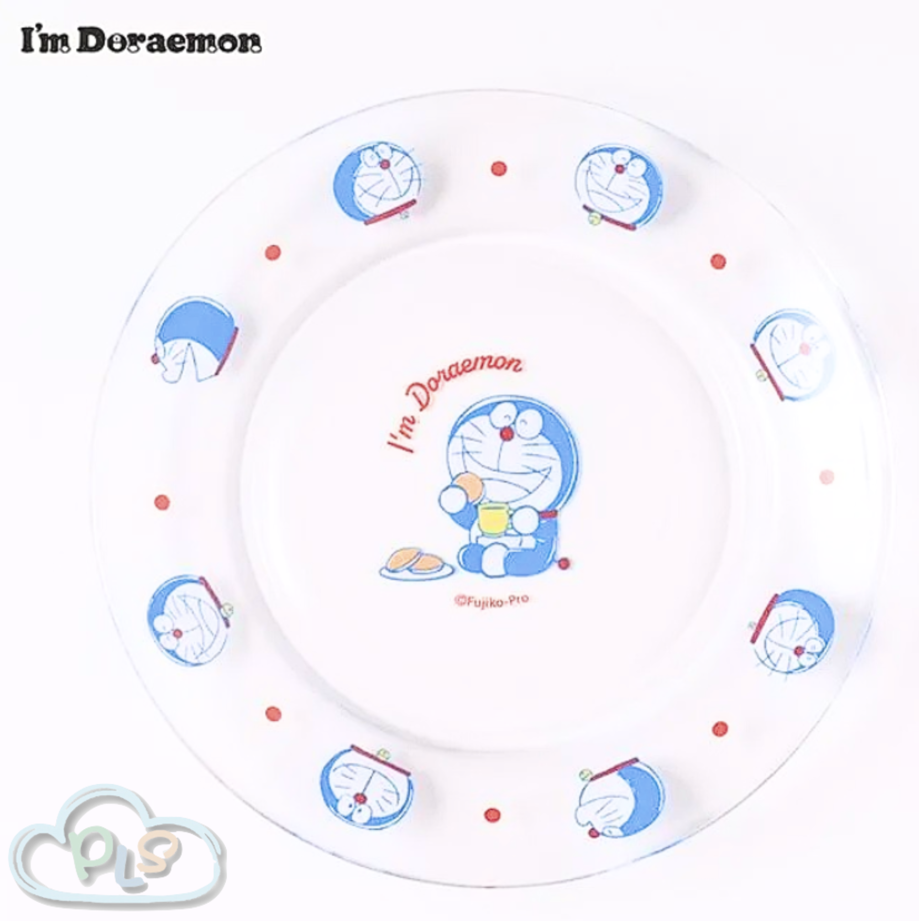 現貨 透明玻璃盤 19cm I’m Doraemon Flowering #72044