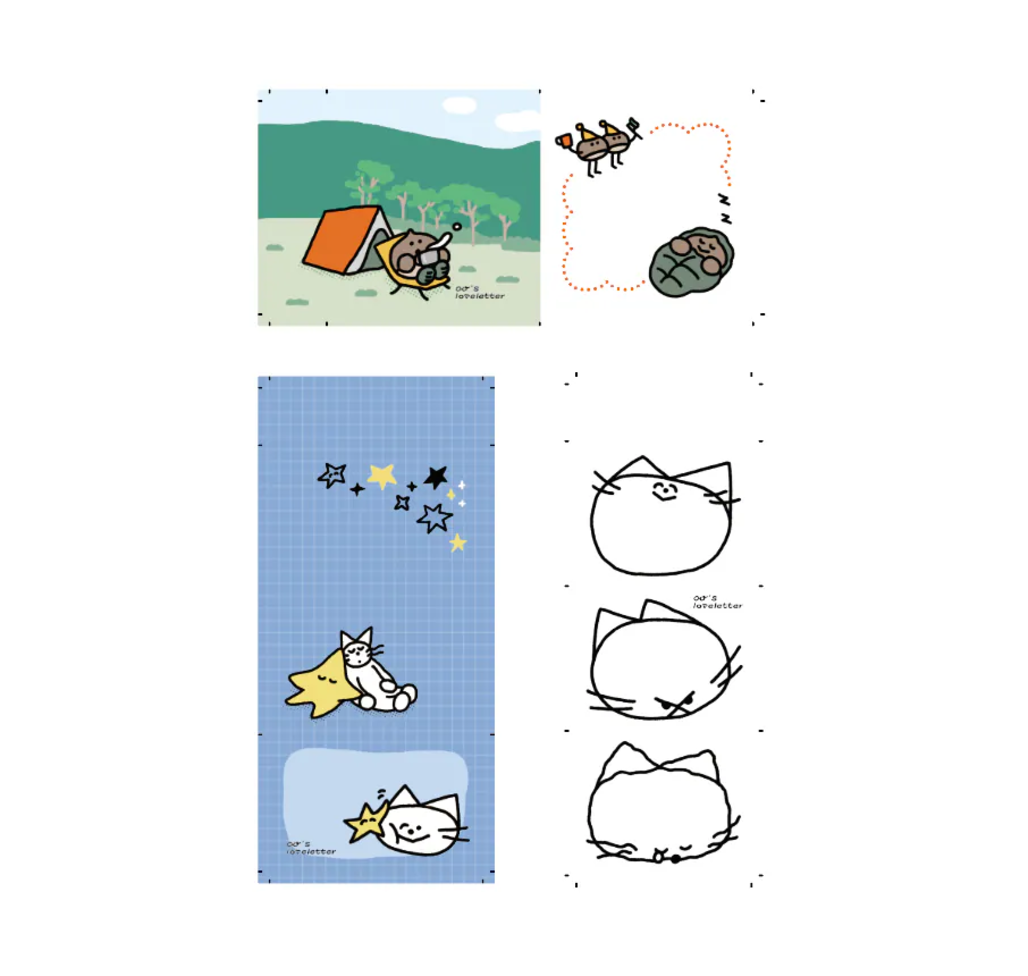 寫情書的人．可斯便簽本 共三款