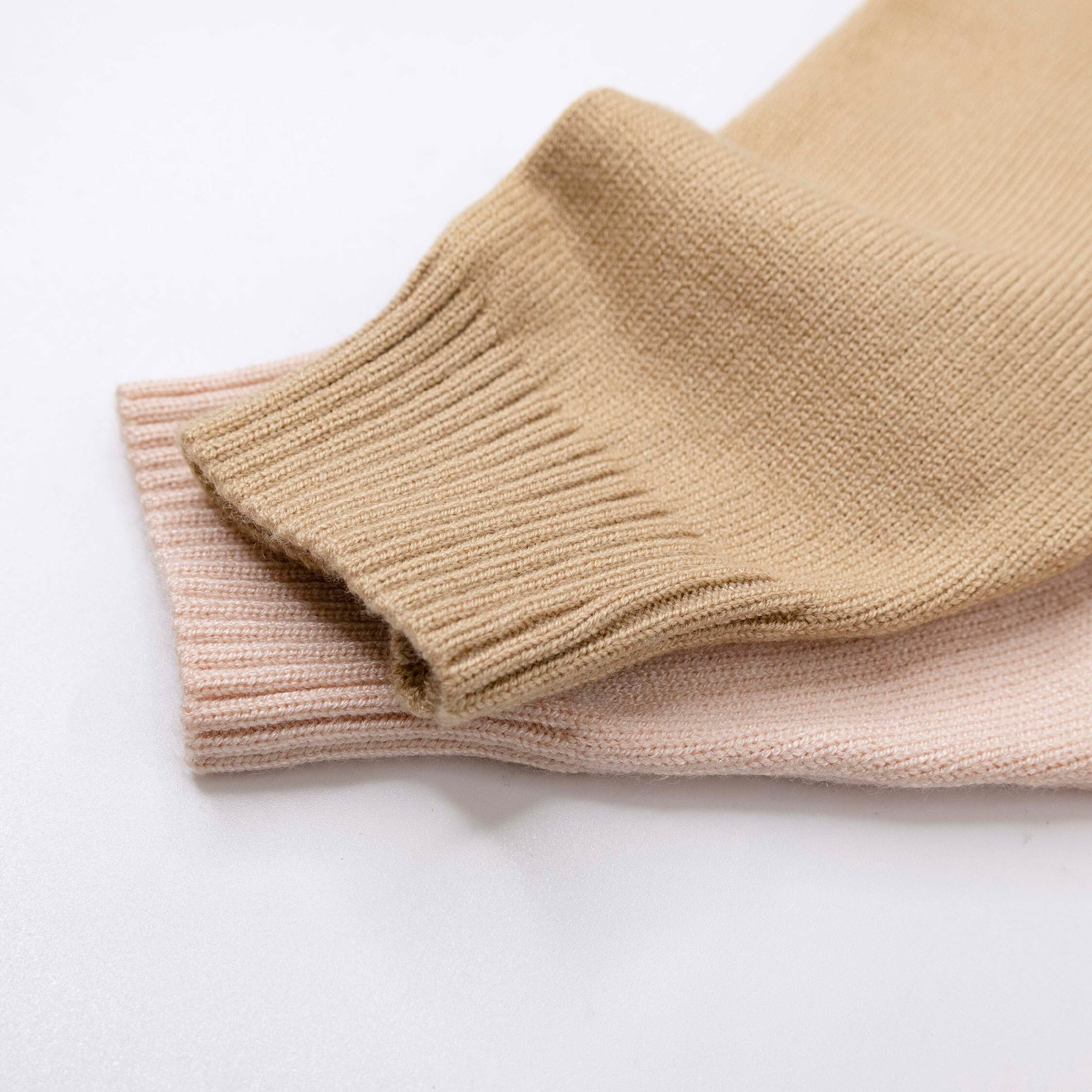 【H56228】荷葉設計假兩件針織外套＊二色