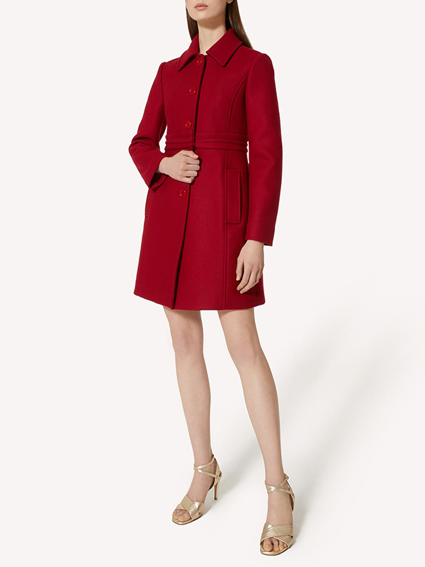 Red Valentino 羊毛排釦短大衣