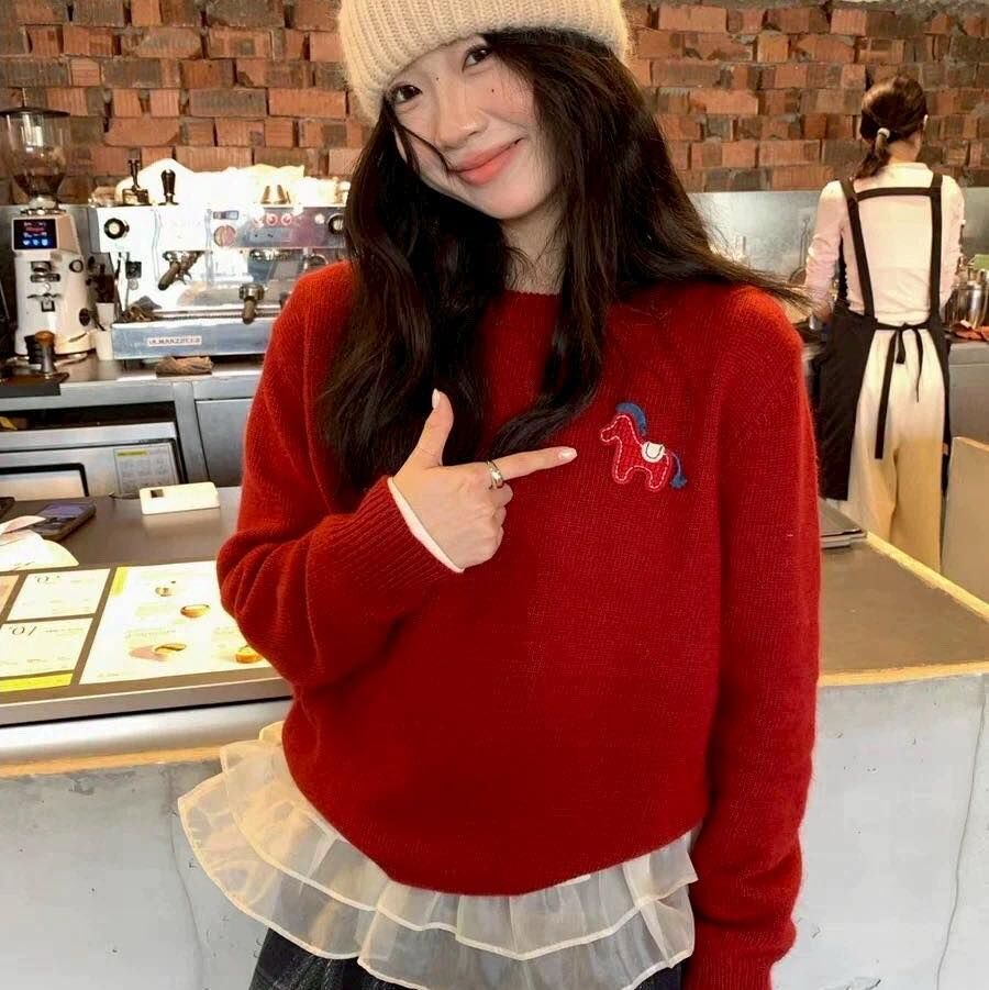 【質感又可愛的馬兒造型上衣】（現貨）