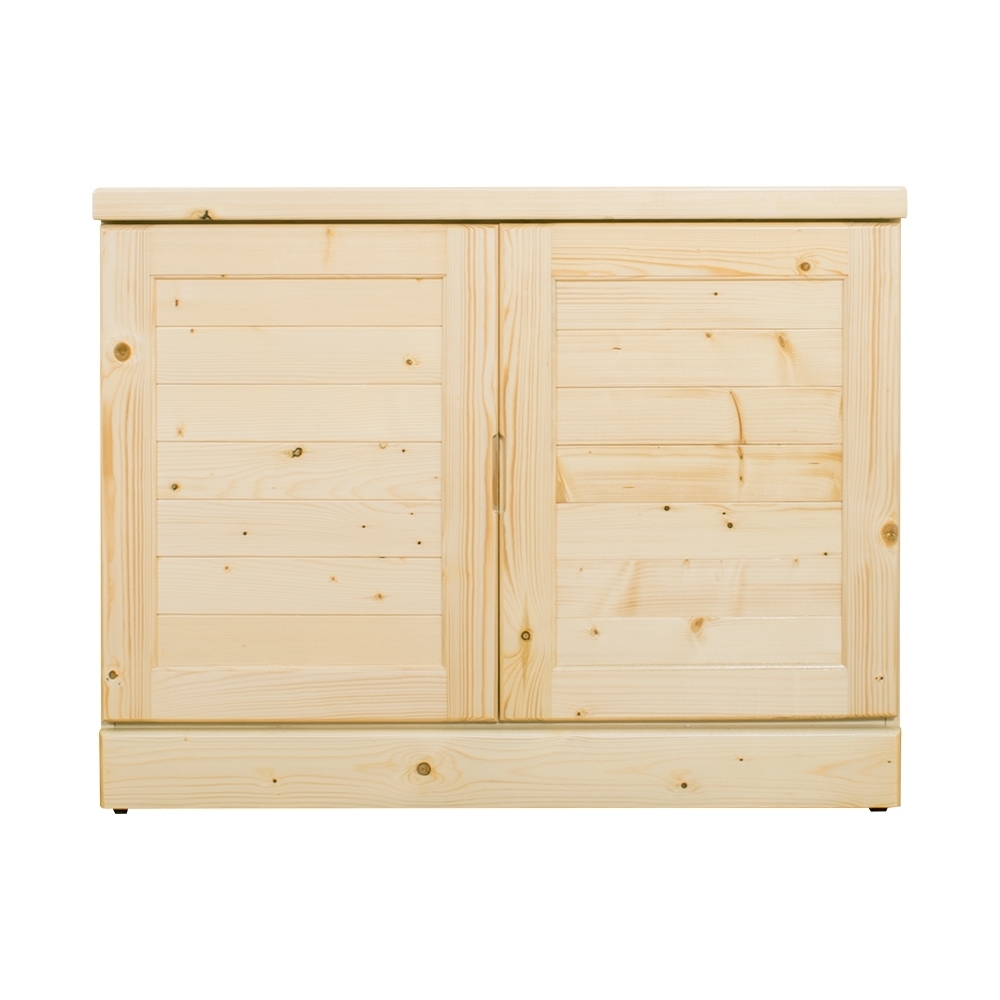 柏蒂家居-雅羅3.3尺松木二門衣櫃/收納置物櫃