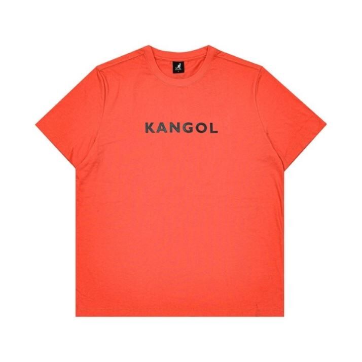 【下殺↘ $399】KANGOL 短袖 短T 橘紅 黑LOGO 中性 男女 6225102450