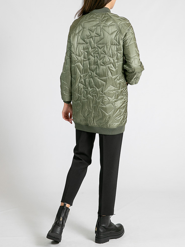 Red Valentino 星星壓紋鋪棉長版外套